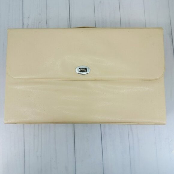 Vintage Beige Lighted Makeup Magnifying Mirror Starburst Glam Kitsch - Picture 9 of 16